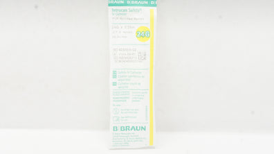 Braun 4251611-02 Introcan Safety IV Cath. Notched Ndle 24G x 0.55in 26mL/min(x)
